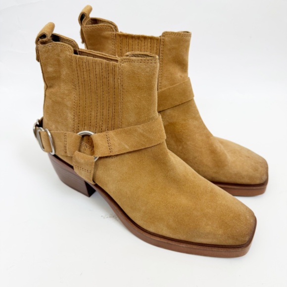 Sam Edelman Bellamie Suede Boho Western Riding Boots Size 6 - Picture 1 of 5